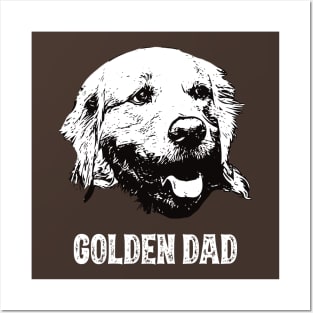 Golden Retriever Dad Posters and Art